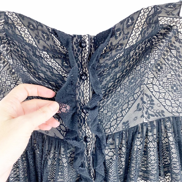 Moulinette Souers Black Lace Strapless Dress 2 - Picture 6 of 11